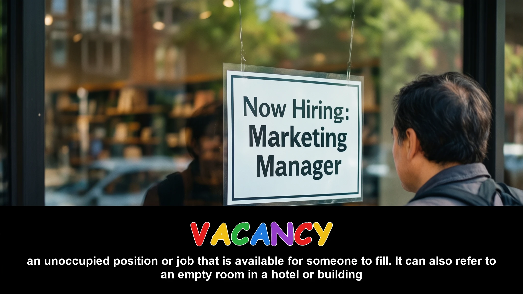 English Illustration for vacancy